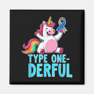 Schattigee Type 1 Diabetes Awareness T1d Type One- Magneet