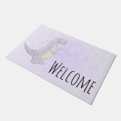 Schattigee Tyrannosaurus Rex Dinosaur Speelgoed We Deurmat (Schuin)