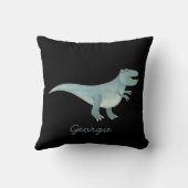 Schattigee Tyrannosaurus rex dinosaurus gepersonal Kussen (Achterkant)