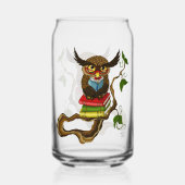 Schattigee Uil Boeken Blikvorm Glas (Voorkant)