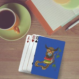 Schattigee Uil Boeken Pokerkaarten