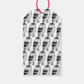 Schattigee Uil Eenvoudig BABY SHOWER CUSTOM Dank u Cadeaulabel (Achterkant)