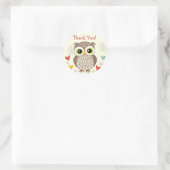 Schattigee Uil en harten Dank u Stickers (Tas)