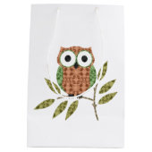 Schattigee Uil Gift Bag Medium Cadeauzakje (Achterkant)