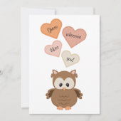 Schattigee Uil Guess whooooooo vindt je leuk! Vale Feestdagenkaart (Voorkant)