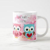 Schattigee uil houdt altijd van je extra grote beker (Rechts)