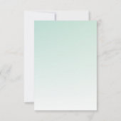 Schattigee Uil in een Groene Top Hoed Bruiloft RSVP Kaartje (Achterkant)