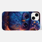 Schattigee uil tovenaar op de maan: magische fanta Case-Mate iPhone case (Achterkant (horizontaal))