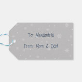 Schattigee Uil Vakantie Cadeaulabel (Achterkant Horizontaal)