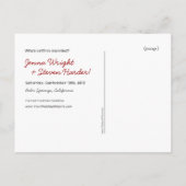 Schattigee uilen slaan de datum op aankondigingskaart (Achterkant)