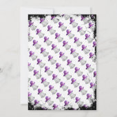 Schattigee uitnodiging voor een Halloween kat en h (Achterkant)