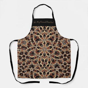 Schattigee Unieke Kunst Leopard Print & Quote Schort