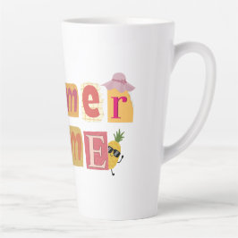 Schattigee unieke zomervakantie latte mok