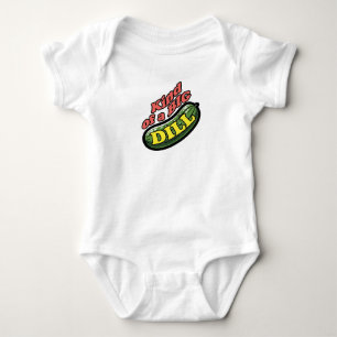 Schattigee unisex baby big dill augurk romper