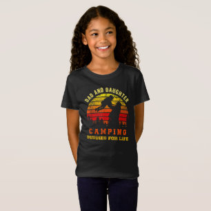 Schattigee Vader Dochter camping partner leven woo T-shirt