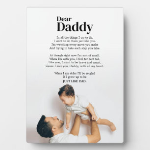 Schattigee Vaderdag Quote van Son Fotoplaat