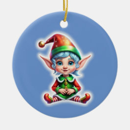 Schattigee vakantie Elf Keramisch Ornament