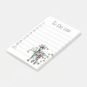 Schattigee vakantie zebra to do lijst post-it® notes (Schuin)