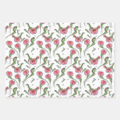 Schattigee Valentijn Carnivoor Venus Flytrap Plant Inpakpapier Vel (Voorkant)