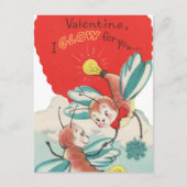 Schattigee  Valentijn gloed Briefkaart (Voorkant)