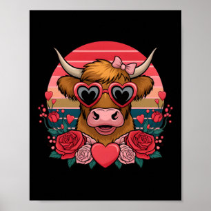 Schattigee Valentijn Koe minnaar Grappige Valentij Poster