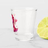 Schattigee Valentijnsdag dinosaurus Shot Glas (Rechts)
