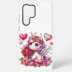 Schattigee Valentijnsdag eenhoorn Samsung Galaxy Hoesje