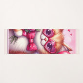Schattigee Valentijnsdag kat/kitten Yogamat (Voorkant (horizontaal))