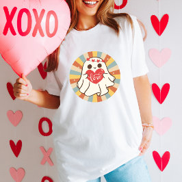 Schattigee Valentijnsdag Retro Gift met  spook T-shirt