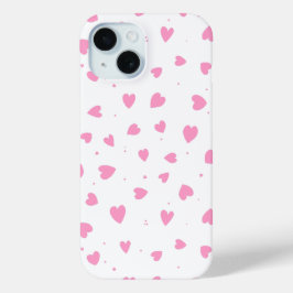 Schattigee Valentijnsdag Roze Harten iPhone / iPad