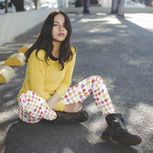 Schattigee Valentijnse conversatie hartpatroon Leggings