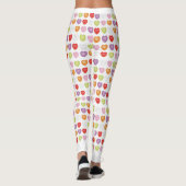 Schattigee Valentijnse conversatie hartpatroon Leggings (Achterkant)