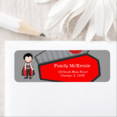 Schattigee vampier etiket (Insitu)