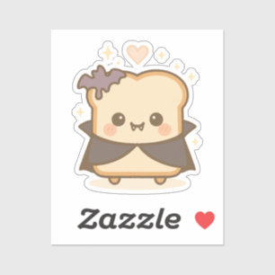 Schattigee vampiertoast sticker