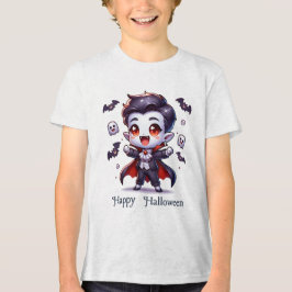Schattigee Vampire-Halloween kostuums Tri-Blend Shirt
