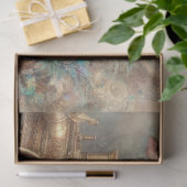 Schattigee Varken Waterverf Victoriaans Steampunk  Tissuepapier (Geschenk)