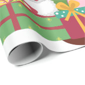 Schattigee Varkens en Schapen Kerstboom Cadeaupapier (Rol Hoek)