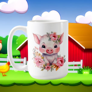 Schattigee varkens Monogram toevoegen Koffiemok