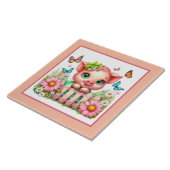 Schattigee varkensliefhebbers Land Tegeltje (Zijkant)