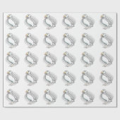 Schattigee vector puffin cadeaupapier (Vlak)