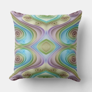 Schattigee veelkleurige all-over stof printpatroon kussen