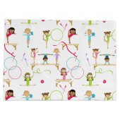 Schattigee veelkleurige gymnastiek Kinder Patroon Groot Cadeauzakje (Achterkant)