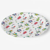 Schattigee veelkleurige Robots Kinder Robot Verjaa Papieren Bordje (Gekanteld)