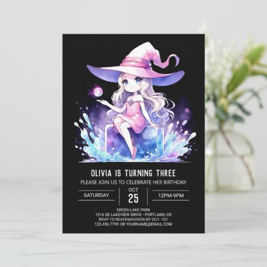 Schattigee verjaardag Boho Wizard Kaart (Staand voorkant)