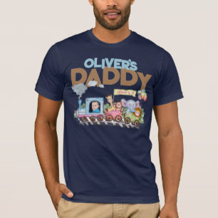 Schattigee verjaardag van ouders treinmotor t-shirt