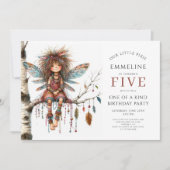 Schattigee verjaardag van Pixie Fairy Girl Kaart (Voorkant)