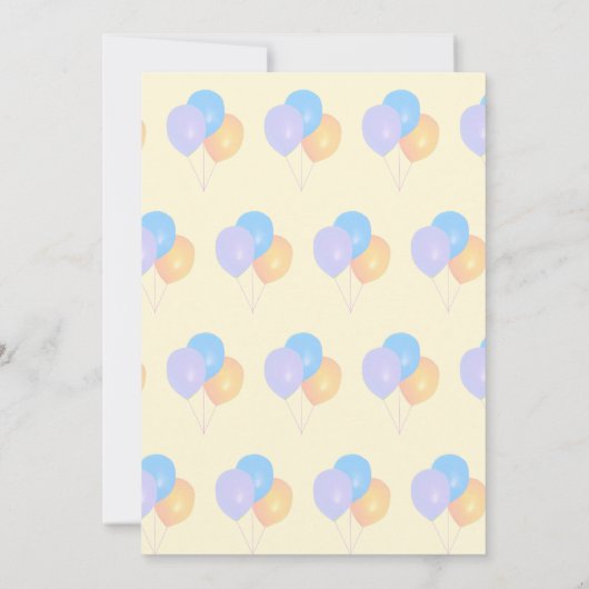 Schattigee verjaardagsuitnodiging voor jongens kaart (Achterkant)