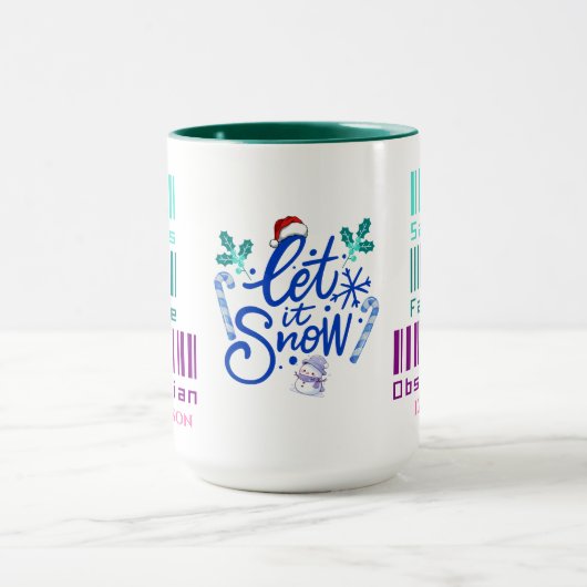 Schattigee Verloskundige Doc Aangepaste Naam Kerst Mok (Midden)