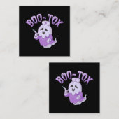 Schattigee Verpleegkundige Geest met Botox Injecti Vierkante Visitekaartje (Voorkant / Achterkant)