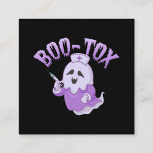 Schattigee Verpleegkundige Geest met Botox Injecti Vierkante Visitekaartje